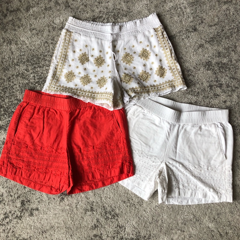 Lot of 3 J. Crew Cotton Shorts Size s/xs